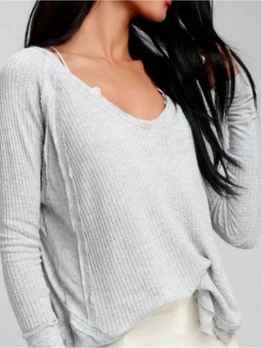 Free People We The Free Catalina V-Neck Thermal